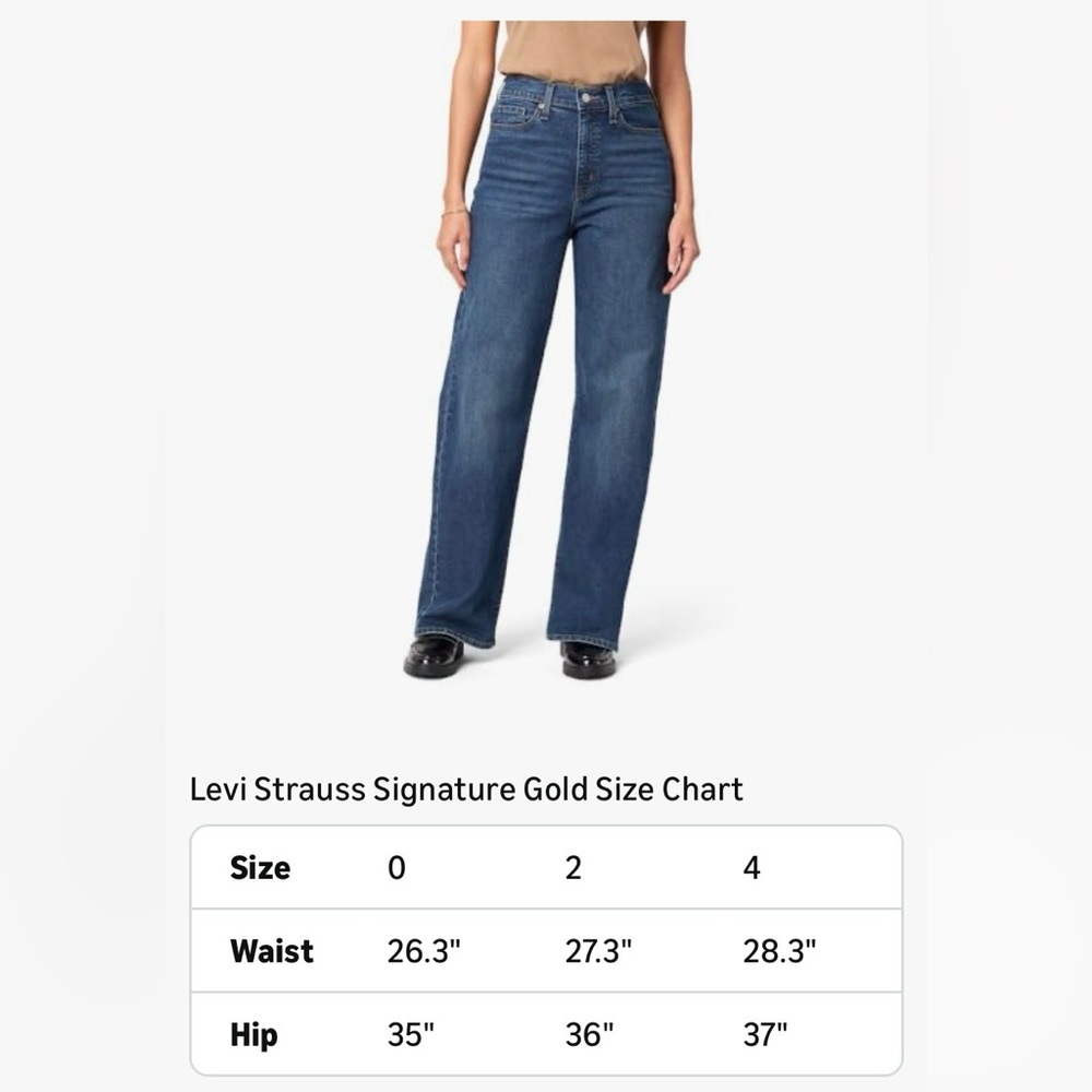 Levi Strauss Signature High-Rise Straight Jeans NWOT - Picture 3 of 9